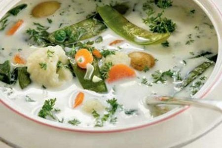 Суп молочный с овощами, с рисом, с клецками, с тыквой и крупой